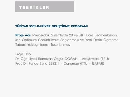 TUBITAK 3501-Career Development Program