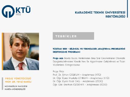 Prof. Dr. Fevzi KARSLI'ya TÜBİTAK 1001 Proje Desteği