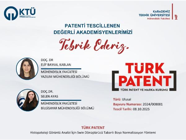 Akademisyenlerimizin Patent Başvurusu Tescillenmiştir