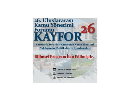 KAYFOR'26 Bilimsel Program İlan Edilmiştir
