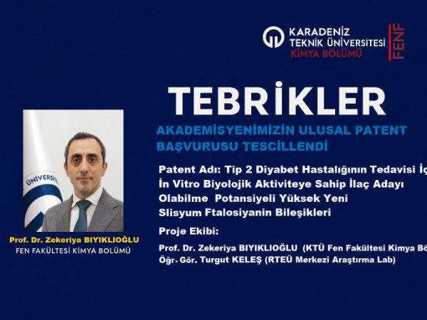 Akademisyenimizin Patent Başvurusu Tescillendi