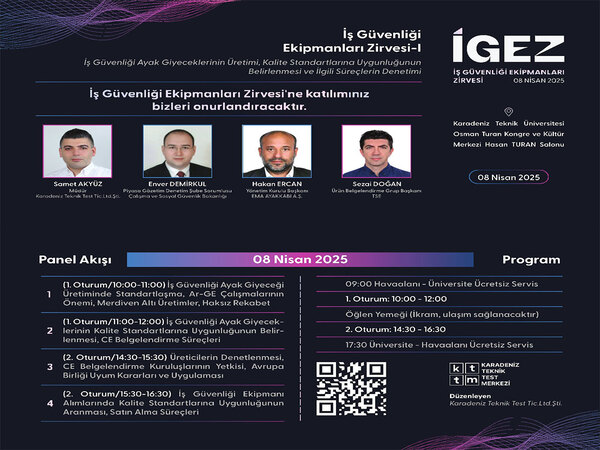 İş Güvenliği Ekipmanları Zirvesi-1 Konulu Panel KTÜ Osman Turan Kongre Merkezinde Gerçekleştirildi