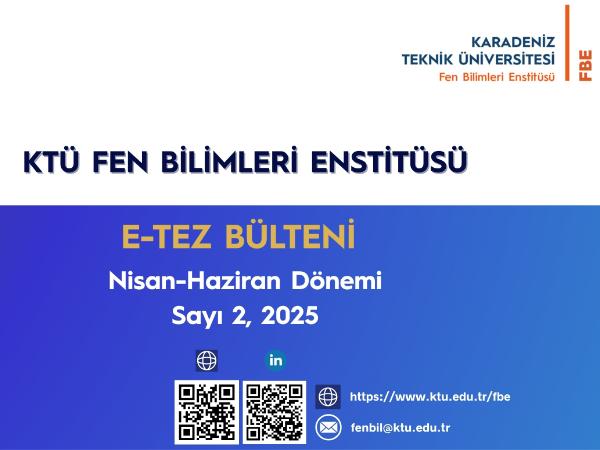 Our Institute's E-Thesis Bulletin April-June Term Issue 2, 2025