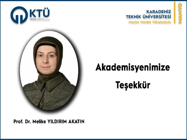 Akademisyenimize Teşekkür