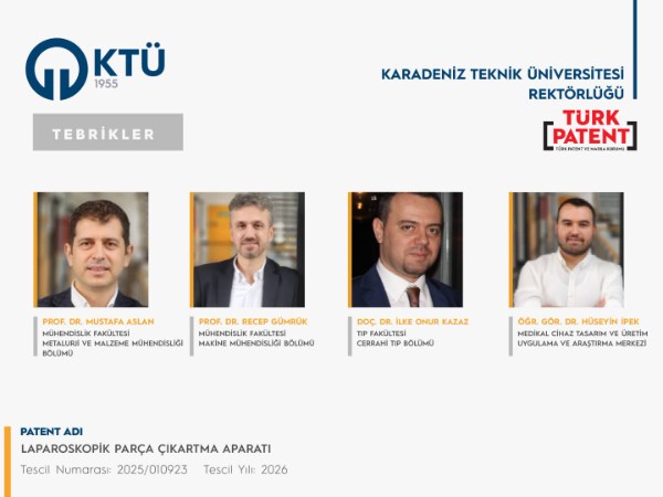 Akademisyenlerimizin Patent Başvurusu Tescillendi