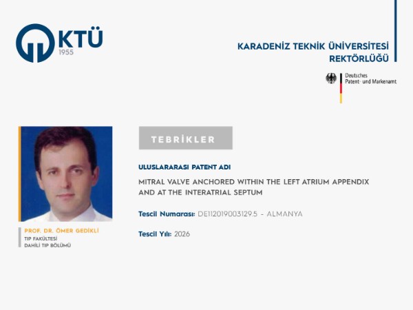 Akademisyenimizin Uluslararası Patent Başvurusu Tescillendi