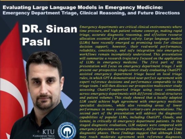 Öğretim Üyemiz Doç. Dr. Sinan Paslı'dan Uluslararası Başarı