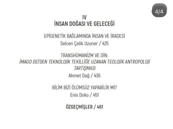 "Akıl, Bilim ve İnanç" Kitabına Bölümümüzden Akademik Katkı