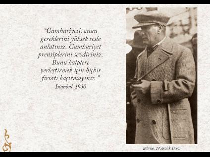 Cumhuriyetimizin 100. Yılı Kutlu Olsun