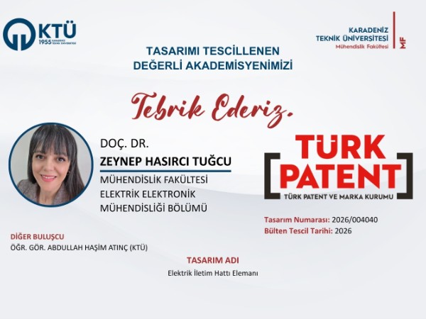 Akademisyenimizin Tasarım Başvurusu Tescillenmiştir