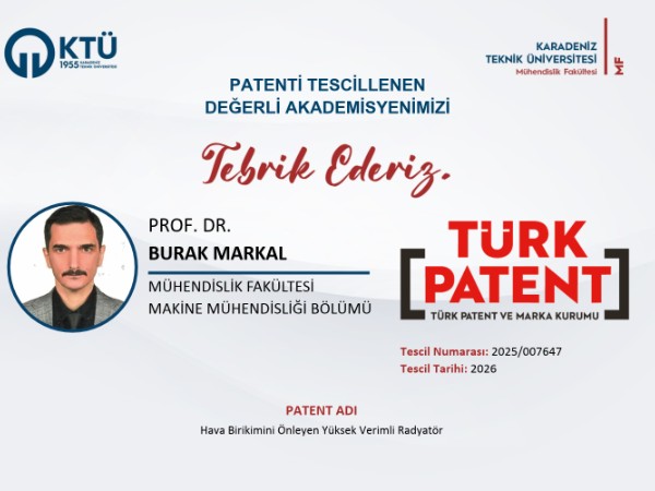Akademisyenimizin Patent Başvurusu Tescillenmiştir