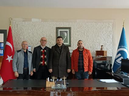 Of Teknoloji Fakültesi Dekanı Prof. Dr. İrfan Acar ve Enerji Sistemleri Mühendisliği Bölüm Başkanı Prof. Dr. İsmail Polat Ziyaret Ettik