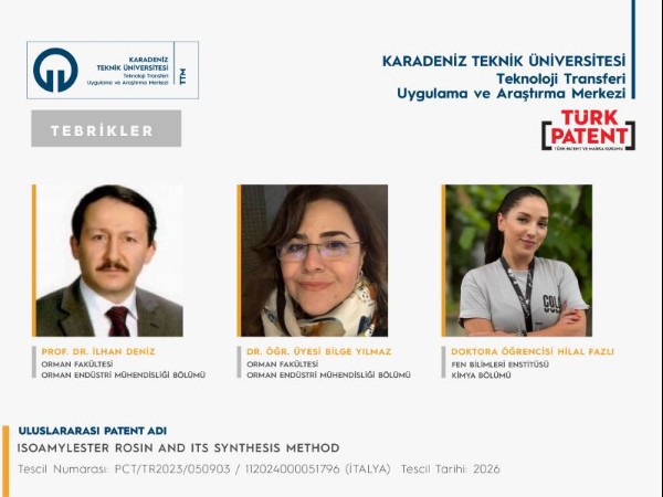 Akademisyenlerimizin Uluslararası Patent Başarısı