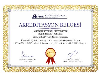 KTÜ SBF Hemşirelik Bölümü Lisans Programı HEPDAK tarafından akredite edildi
