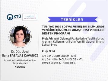 Üniversitemiz, TÜBİTAK 3005 Programı'ndan İlk Desteğini Aldı