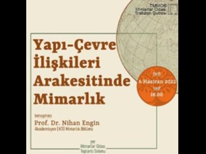 Yapı-Çevre İlişkileri Arakesitinde Mimarlık