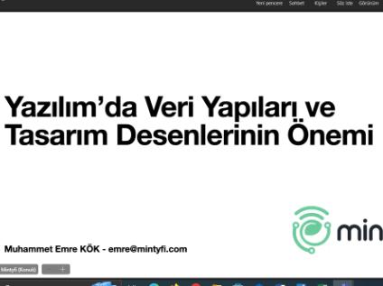 YBS 4002 Uzman Semineri Dersi Konu: Yazılımda Veri Yapıları ve Tasarım Desenlerinin Önemi