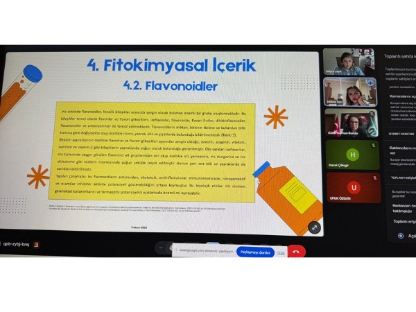 Seminer: Iris Türlerinde Fitokimya ve Biyolojik Aktiviteler: Antioksidan Özellikler ve Tıbbi-Endüstriyel Kullanım Potansiyeli