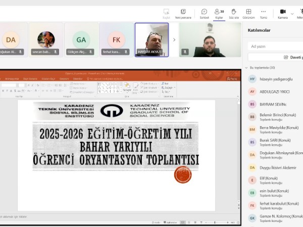 Öğrencilerimize Yönelik Oryantasyon Programı Düzenledik
