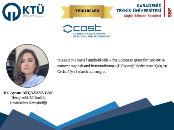 Akademisyenimiz COST Aksiyonuna Çalışma Grubu Üyesi Olarak Atandı