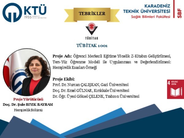 Akademisyenimizin Projesi TÜBİTAK 1001 Kapsamında Desteklenmeye Hak Kazandı