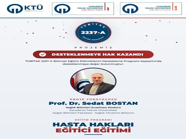 Sağlıkta Hasta Hakları Odaklı Projemize TÜBİTAK'tan Destek Kararı