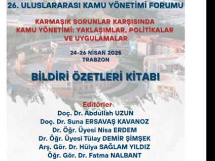 KAYFOR26 Bildiriler Kitabı Yayınlandı