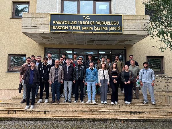Karayolları 10.Bölge Müdürlüğü Trabzon Tünel Bakım İşletme Şefliği Teknik Gezi