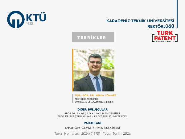 Akademisyenimizin Patent Başvurusu Tescillendi