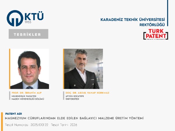 Akademisyenimizin Patent Başvurusu Tescillendi