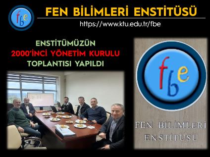 Enstitümüzün 2000 Sayılı Yönetim Kurulu Toplantısı Yapıldı