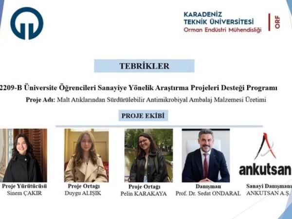 2209-B Üniversite Öğrencileri Sanayiye Yönelik Araştırma Projeleri Destekleme Programı Başarısı