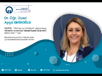 Dr.Öğr.Üyesi Ayça EMİNOĞLU COST Programına Yönetim Komitesi Yedek Üyesi (Sub MC) Olarak Atandı
