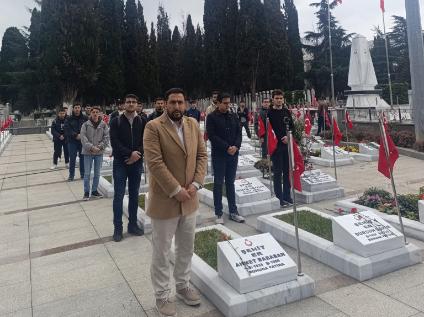 18 Mart Çanakkale Zaferi ve Şehitleri Anma Günü olması nedeniyle şehitlerimizi ziyaret ettik