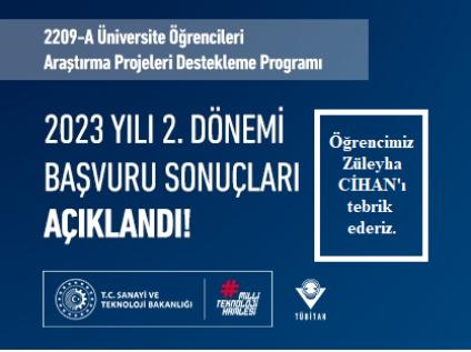 TÜBİTAK 2209-A Üniversite Öğrencileri Araştırma Projeleri Destekleme Programı 2023 yılı 2. dönemi başvuru sonuçları açıklandı!