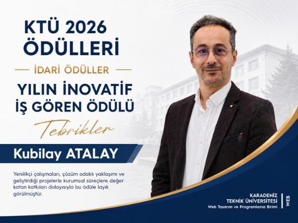 Kubilay Atalay'a "Yılın İnovatif İş Gören Ödülü"