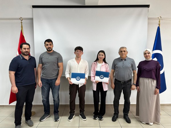 Kazakistanlı Stajyer Öğrencilerimiz Sertifikalarını Aldı
