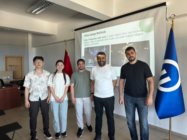 Kazakistan'dan Gelen Stajyer Öğrencilerimiz için Yapay Zeka Eğitimi
