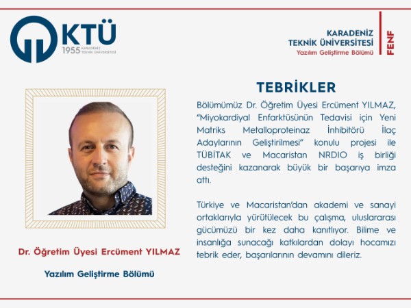 Bölümümüzden Uluslararası Başarı: TÜBİTAK ve Macaristan NRDIO İş Birliğiyle Kalp Krizi Tedavisinde Yeni Ufuklar