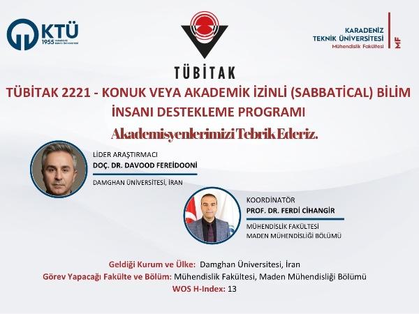 TÜBİTAK 2221 - Konuk veya Akademik İzinli (Sabbatical) Bilim İnsanı Destekleme Programı