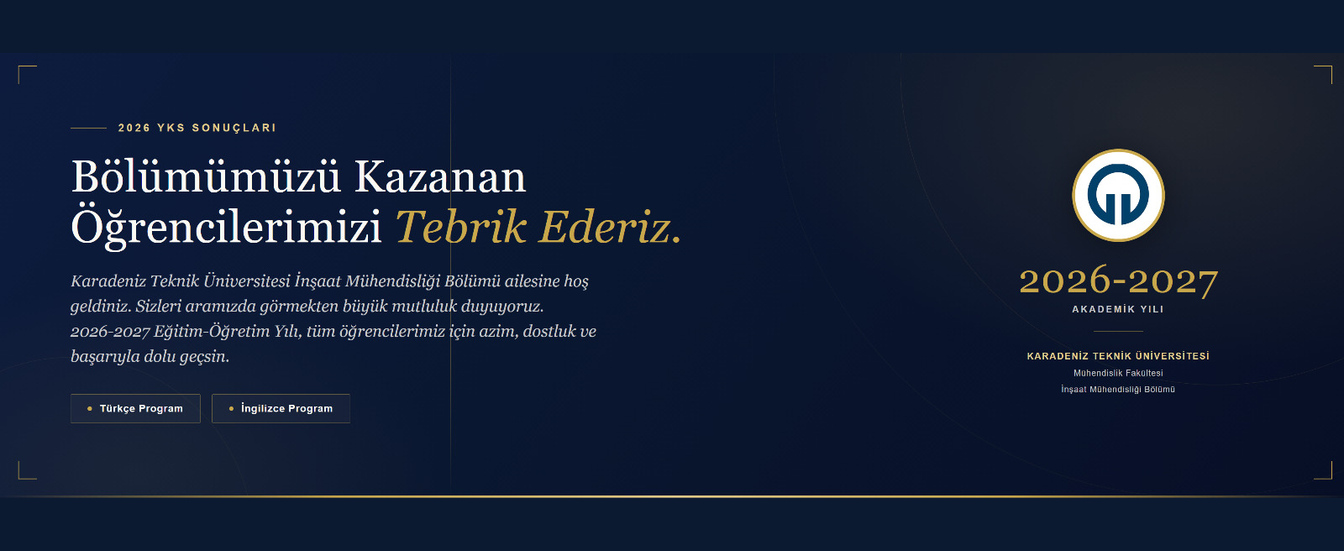 Bölümümüzü Kazana Öğrencilerimizi Tebrik Ederiz