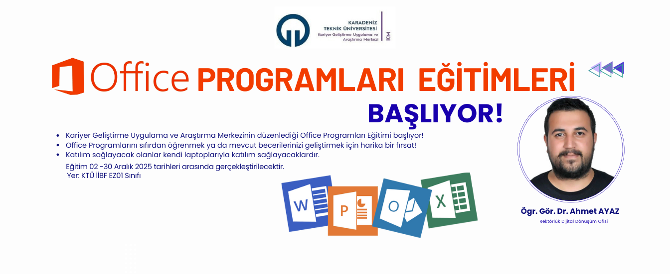 Office Programları Eğitimleri Başlıyor