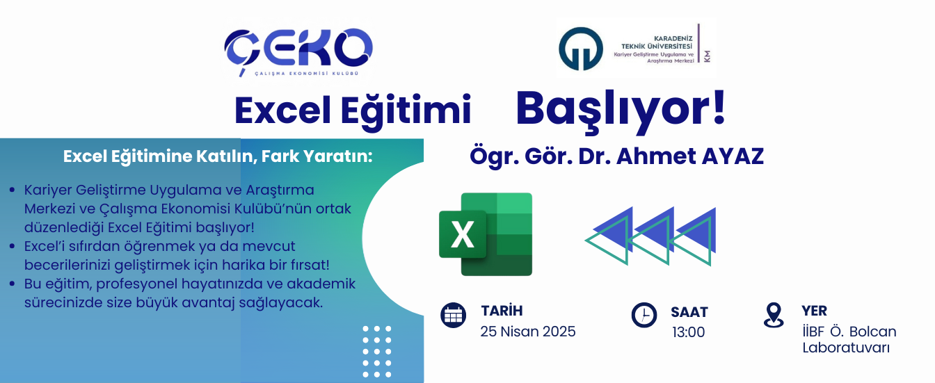 Excel Eğitimi Başlıyor!