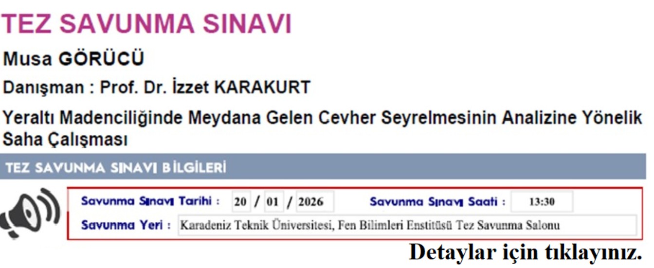 Bölümümüzde Lisansüstü Tez Savunması