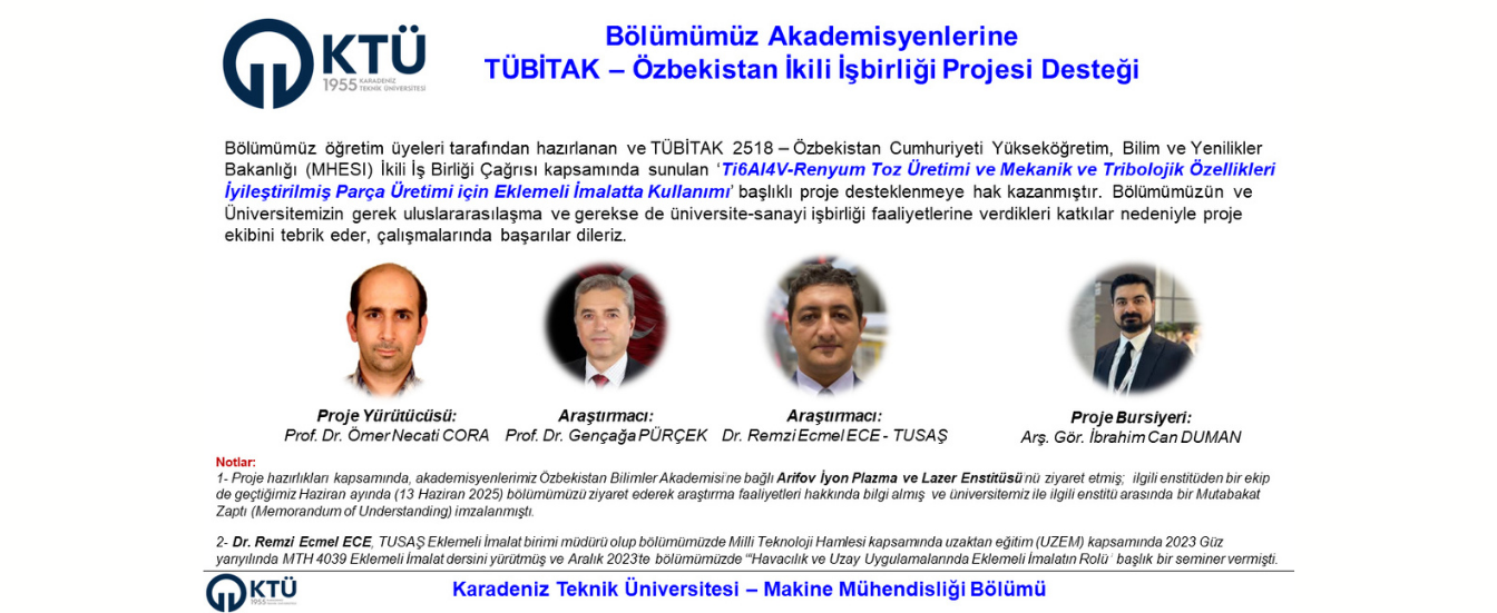 TÜBİTAK - Özbekistan İkili İşbirliği Projesi