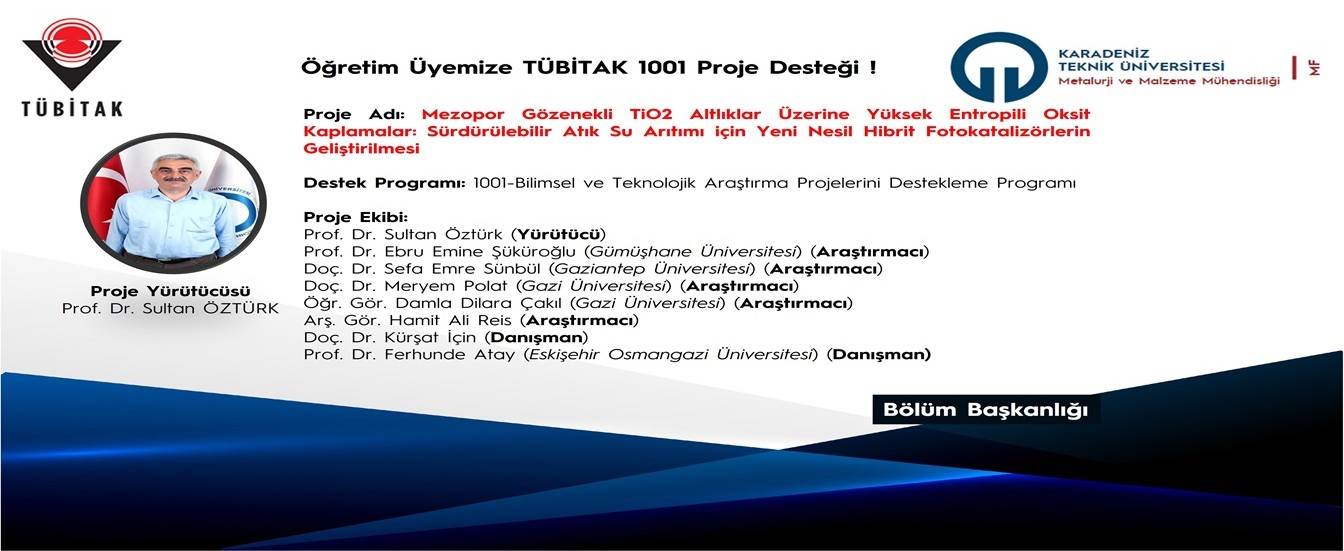 Öğretim Üyemize Tübitak 1001 Proje Desteği!