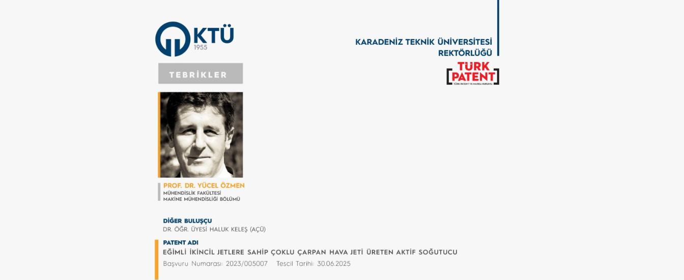 TÜRK PATENT-PROF. DR. YÜCEL ÖZMEN