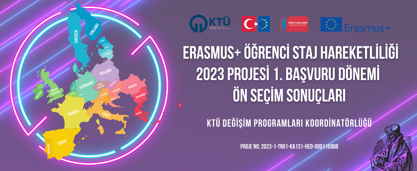 2023 projesi staj 1.başvuru ön seçim sonuçları banner