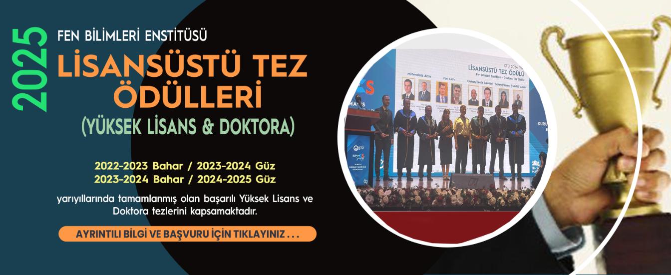FBE Lisansüstü Tez Ödülleri