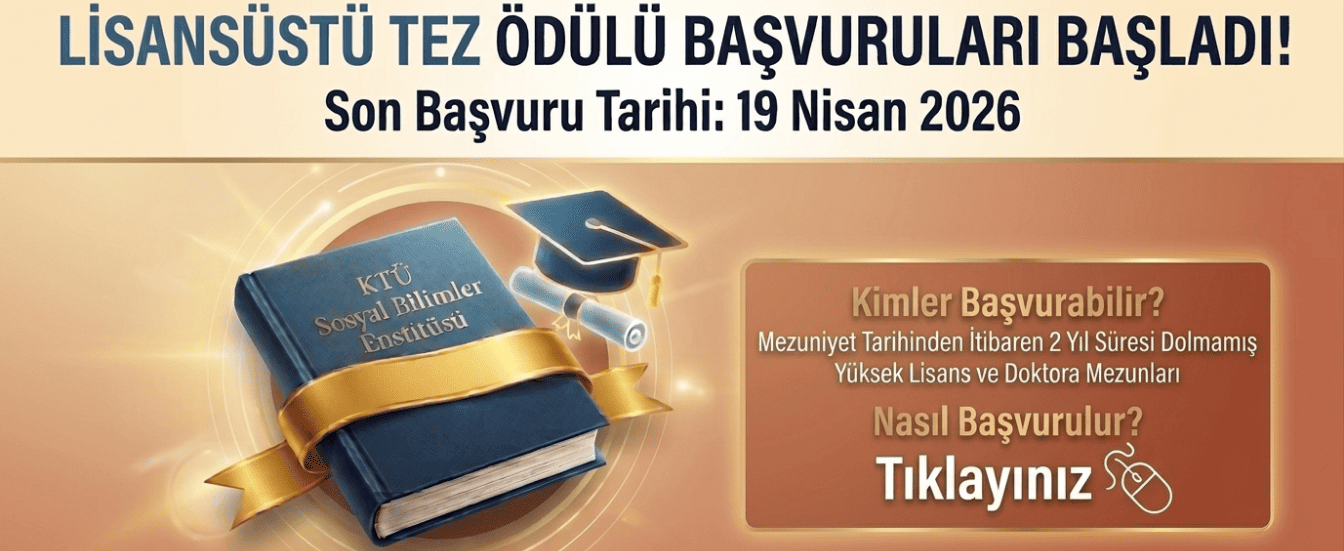 2026 SBE Lisansüstü Tez Ödülleri
